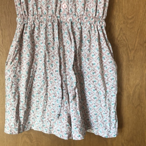 Headliners pink and teal cotton blend romper - Picture 3 of 10